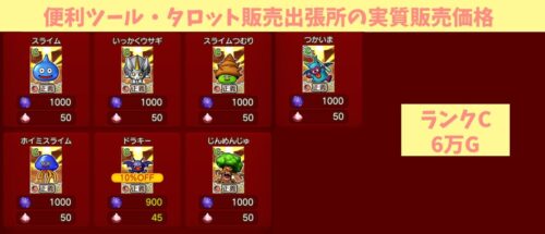 ドラクエ10占い師タロット販売出張所やり方ランクC